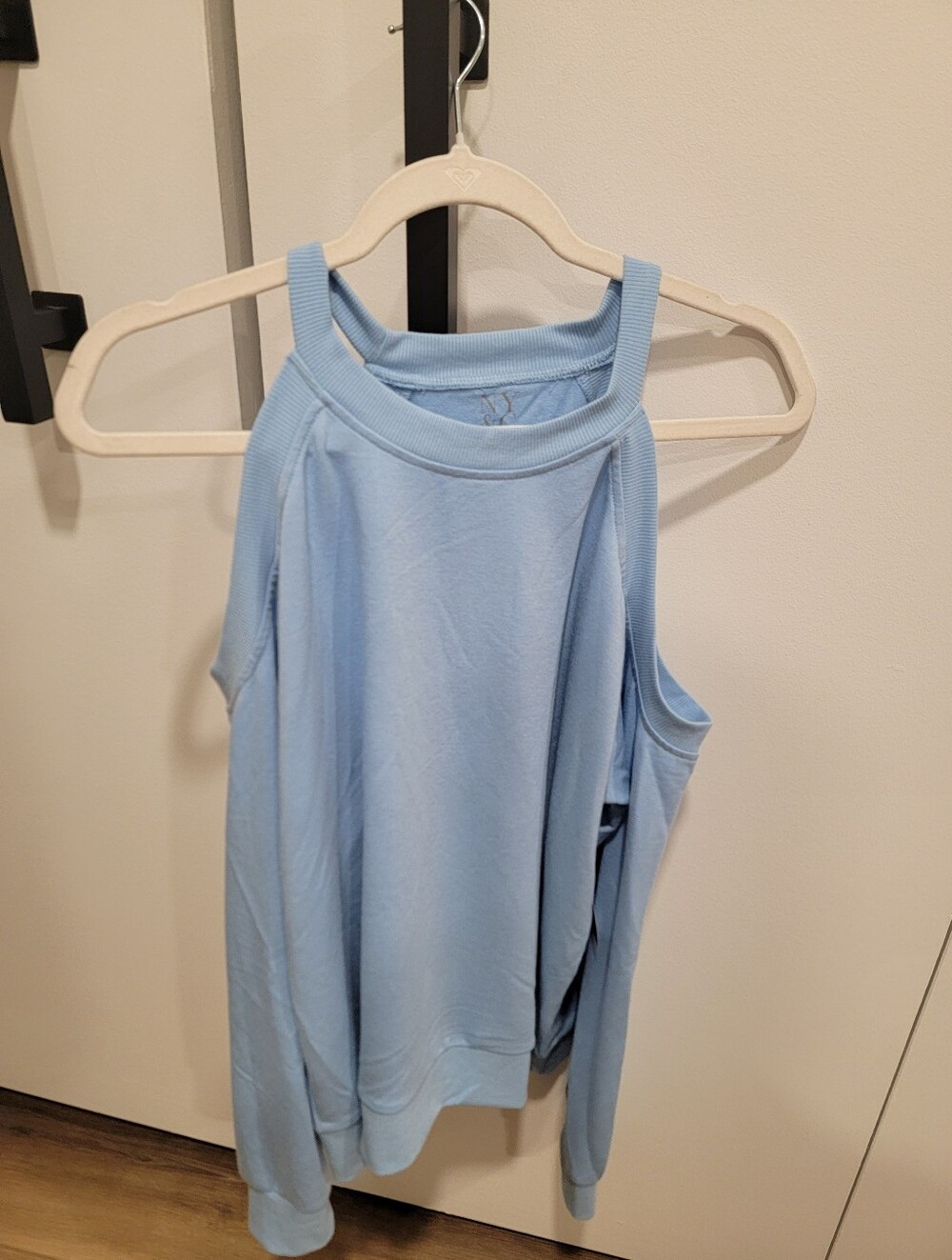 NY &Co. Light Blue Cold-Shoulder Women’s Top